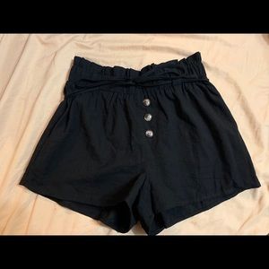 higher waist three button shorts